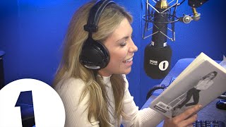 Abbey Clancy reads seductively from her new book