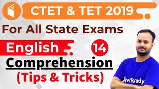 1:30 PM - CTET & TET 2019 | English by Sanjeev Sir | Comprehension (Tips & Tricks)