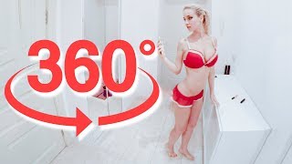 Natasha Beautiful Morning Bedroom (#360vr, #vr360) 360 video VR Girl
