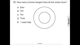Geometry Circles Tangents & Secants Q85
