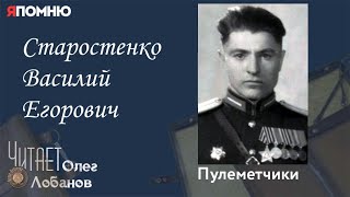 Старостенко Василий Егорович. Проект "Я помню" Артема Драбкина. Пулеметчики.
