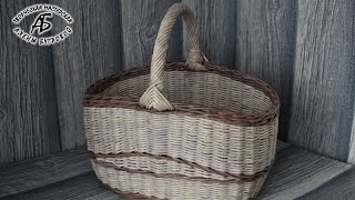 Делаем прочную ручку для корзины.