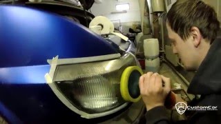 Как восстановить фары автомобиля часть 2 Полировка фар Ford Transit 2016