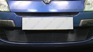 Защита радиатора RENAULT MEGANE III 2009-2012г.в.(Черный) - strelka11.ru