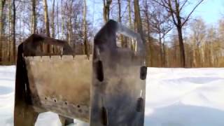 МАНГАЛ из нержавейки разборный. Первый опыт.