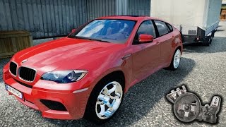 Euro Truck Simulator 2 - Virei patrão! - Viajando de BMW X6 - Puxando carretinha - Com Logitech G27