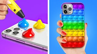 KIAT GENIUS SEPUTAR PONSEL || Ide DIY Brilian dan Kerajinan untuk Ponselmu ala 123 GO Like!