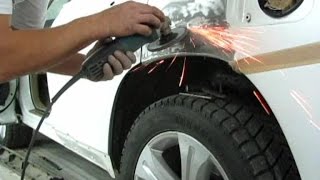 Toyota Highlander трехслойный перламутр счес бочины рихтовка покраска