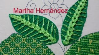 Tutorial Bordado Fantasia Hojas Limones