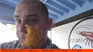 Fumis Shrimp Kahuku North Shore Oahu [TRAVELBLOGTROPICAL.COM] - Scott Sylvan Bell