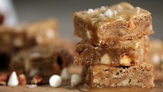 Maple Butterscotch Blondies Recipe | Get the Dish