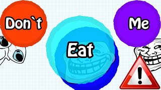 AGARIO TROLLING IN TEAMMODE // "DON'T EAT ME" // BEST Agar.io TROLL EVER