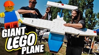 Giant Flying R/C Lego Plane