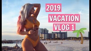 ? I MADE IT TO BEACH! ☀️ VACATION VLOG 1 2019