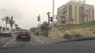 Drive from Holon to Ben-Gurion Air Port part 1/2 HD