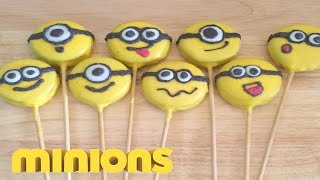 Minions Cookis OREO - มินเนี่ยน คุกกี้โอริโอ(วิธีทำขนมง่ายๆไม่อบไว้ปาร์ตี้)