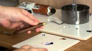 Palette de Sandy Taillan - peinture à l'huile