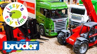 Cars  | Bruder Toy Trucks are the BEST EVER | Father Son Toy Construction Vehicles