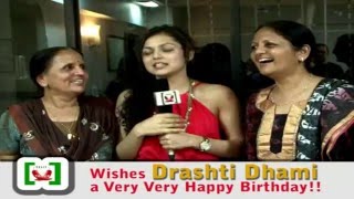 Drashti Dhami Celebrated her Birthday with Telly Tadka & Media