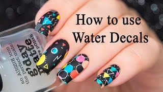 How to use Water Decals / Как использовать слайдер-дизайн
