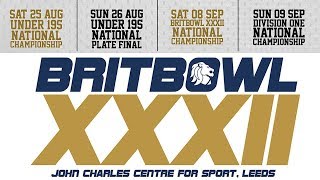 BRITISH AMERICAN FOOTBALL - BRITBOWL XXXII ADULT NATIONAL CHAMPIONSHIP 2018