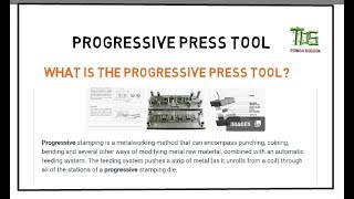 Progressive press tool & strip layout in hindi