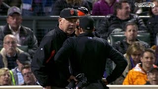 SF@COL: Bochy ejected for arguing balls and strikes