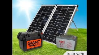 Portable solar kit. Not just for camping