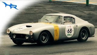 Ferrari 250 SWB Berlinetta Pure & Rough V12 Sound At Le Mans (Acceleration & Downhifsts)