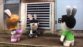 Бешеные кролики Кролики проникают на GamesCom Rabbids Go Home