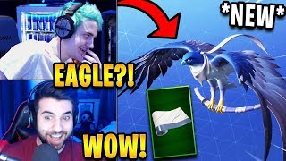 Streamers React to *NEW* Falcon Glider *LEGENDARY* + Bandage Wrap! | Fortnite Highlights