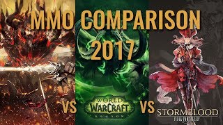 MMO Comparison 2017 (GW2, WOW, FFXIV)