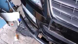 Защита переднего бампера на SsangYong Kyron.