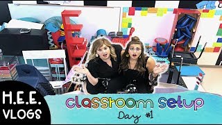 Double Classroom Setup - Day 1 | Classroom Tour Sneak Peak