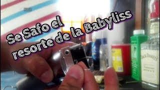 Como insertar nuevamente el resorte de la Babyliss Pro X880