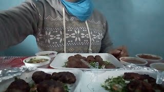 تحدى أكل وجبه كيتو دايت كفته مشويه وطرب وفراخ مشويه من حضرموت