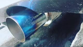 suara knalpot racing hks di mobil brio, semi racing