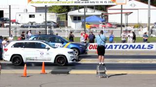 X5M vs Jeep SRT8 BIR Drag Race