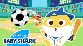 [ ️NEW] Baby Shark, Swing Your Bat! | Types of Ball | Story for Kids 