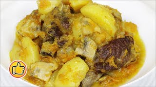 Вкусный Тушеный Картофель с Мясом и Грибами | Braised Potatoes with Meat and Mushrooms
