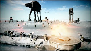 AT-AT WALKER ASSAULT ON HOTH - Star Wars: Galaxy at War Mod Gameplay