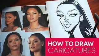 Caricature Tutorial - Rihanna - Thought Process