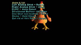 Chicken Run (PS1) - debug menu