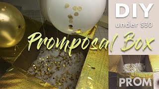 Under $30 | DIY Promposal Balloon Box | Tia Monae