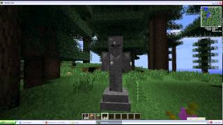 Minecraft Mod Game-GraveStone Mod(Gameplay)