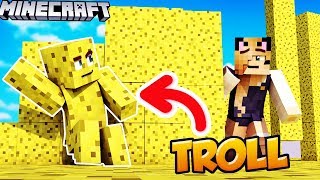 GĄBKA TROLL - ZABAWA W CHOWANEGO W MINECRAFT (Hide and Seek) | Vito vs Bella
