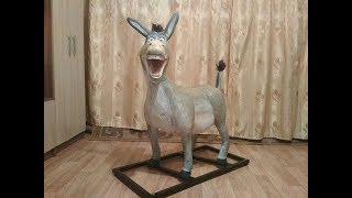 Ослик из м/ф "Шрек". Фигуры из гипса и монтажной пены