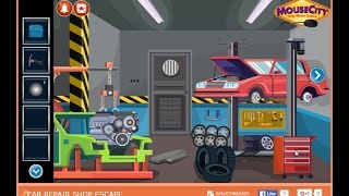 Car Repair Shop Escape walkthrough MouseCity EightGames.