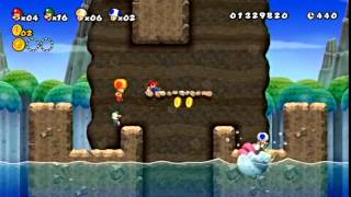 【実況】チームワークを知らない4人が激しくスーパーマリオwii♪-08-