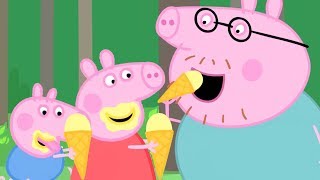 Peppa Pig Official Channel | Ice Cream for Peppa Pig at the Fish Pond